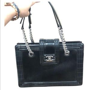 Chanel reverso boy tote bag